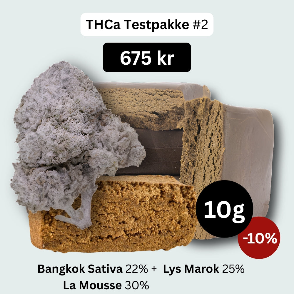 THCA Testpakke #2 – Sativa & Hash Mix