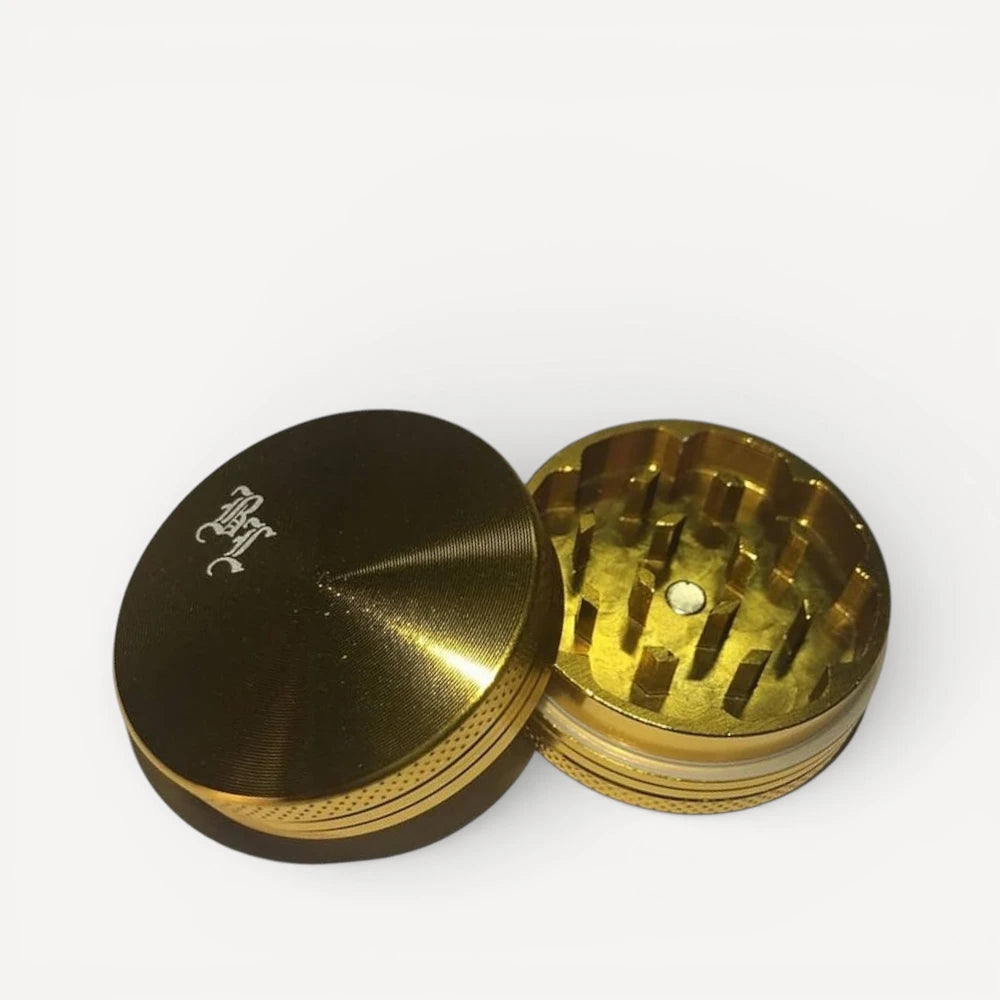 2-delt Black Leaf Grinder - Guld