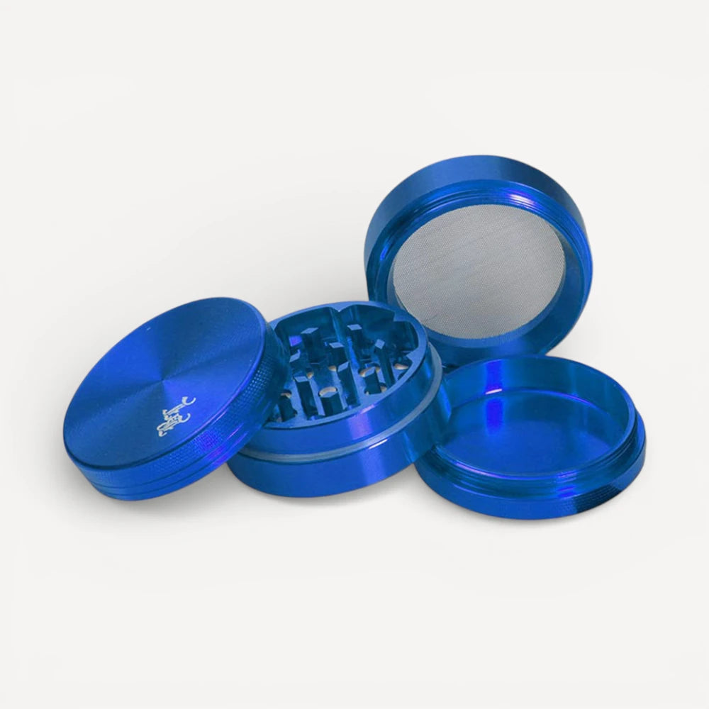 4-delt Black Leaf Grinder - Blå