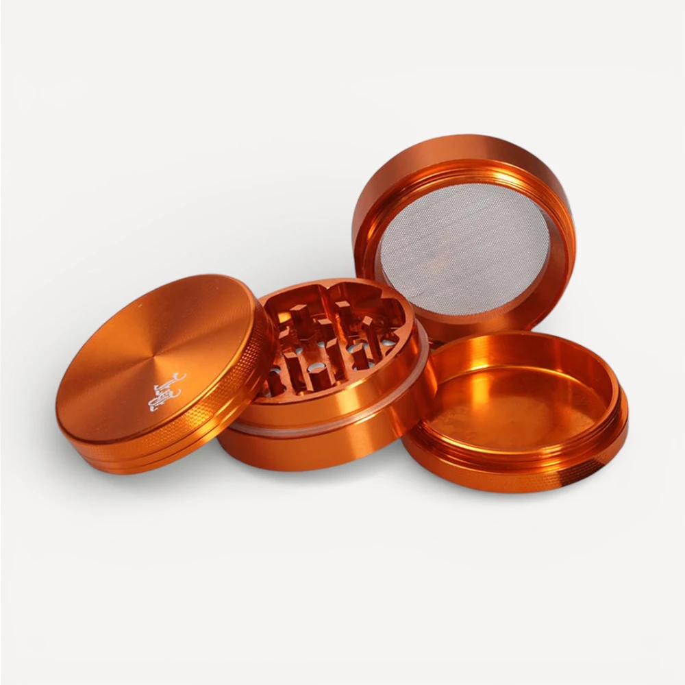 4-delt Black Leaf Grinder - Orange