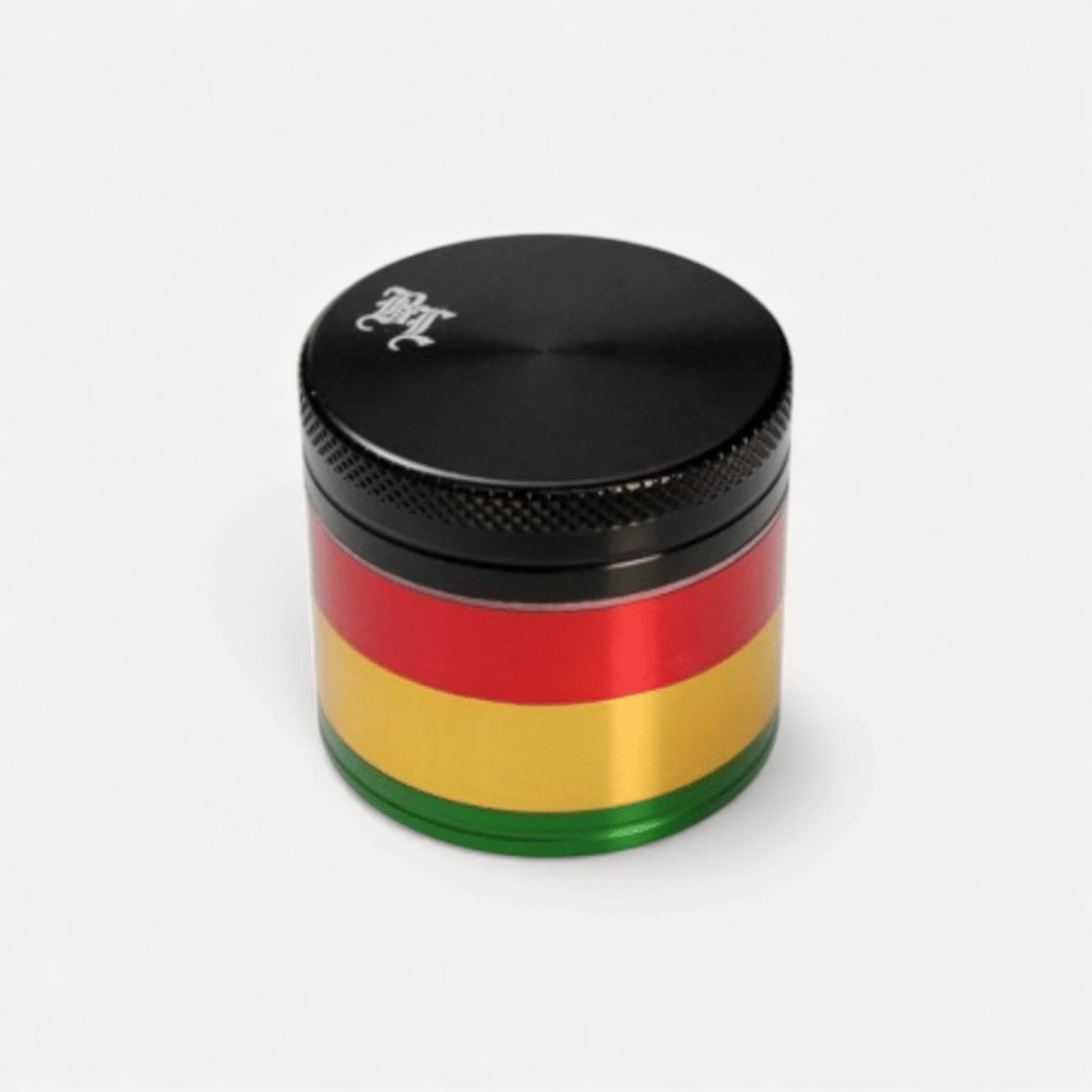4-delt Black Leaf Grinder - Rastafarver