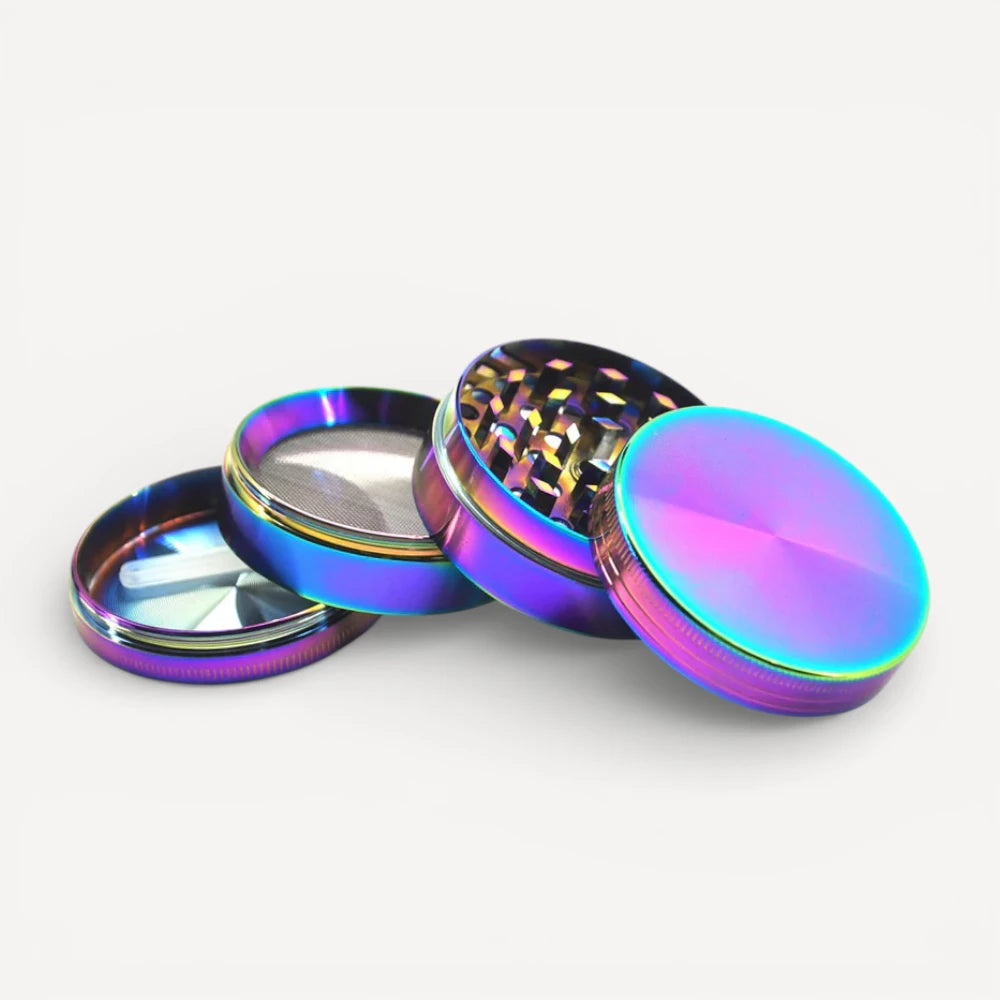 4-delt Grinder - Regnbuefarvet