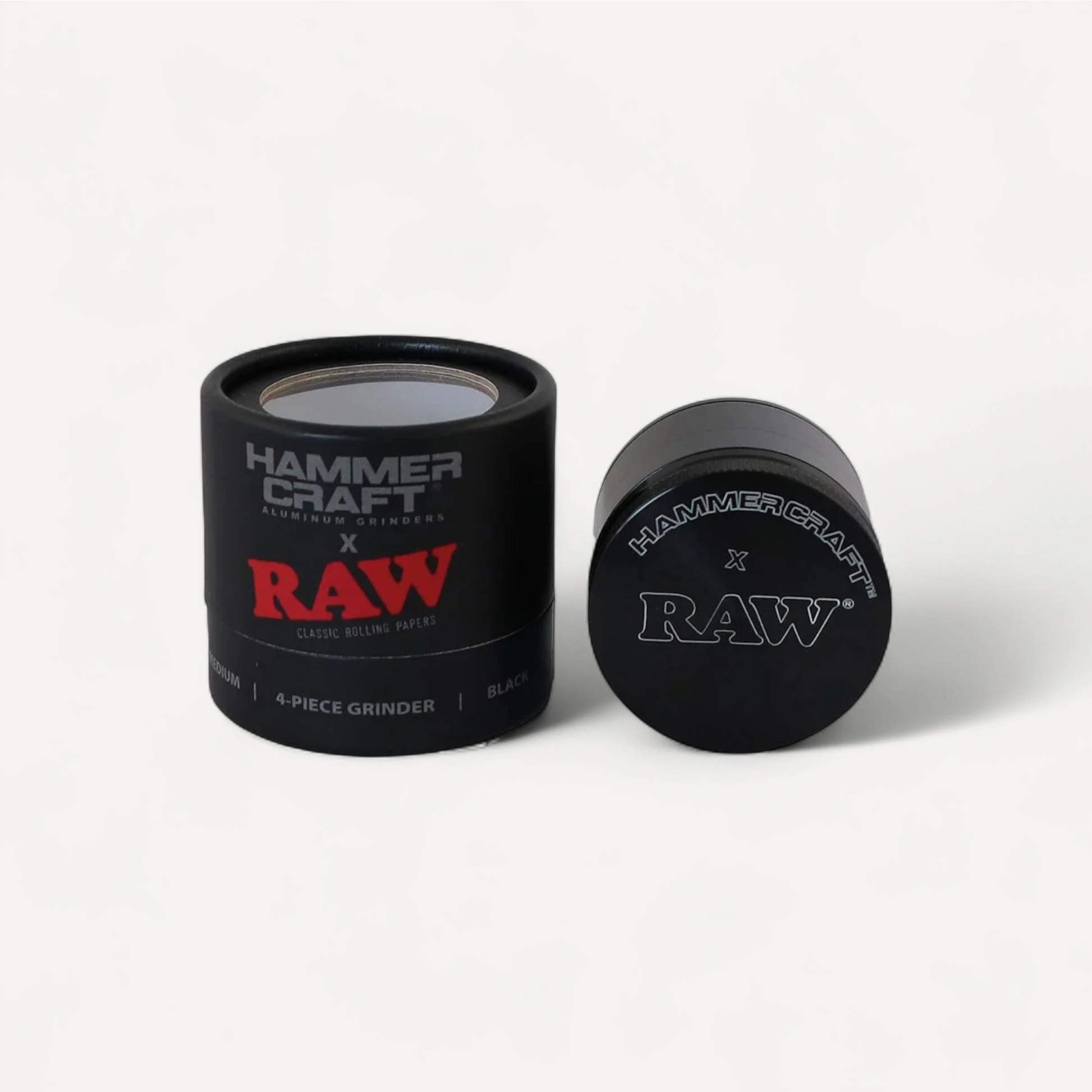 4-delt RAW x Hammer Craft grinder - Sort
