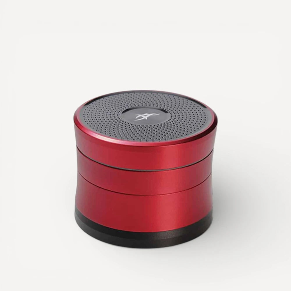 4-delt Solinder Grinder - Rød