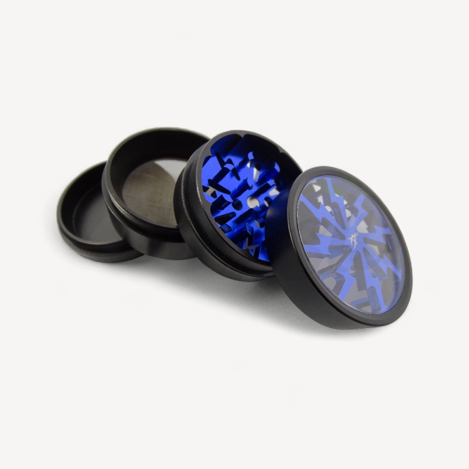 4-delt metalgrinder - blå