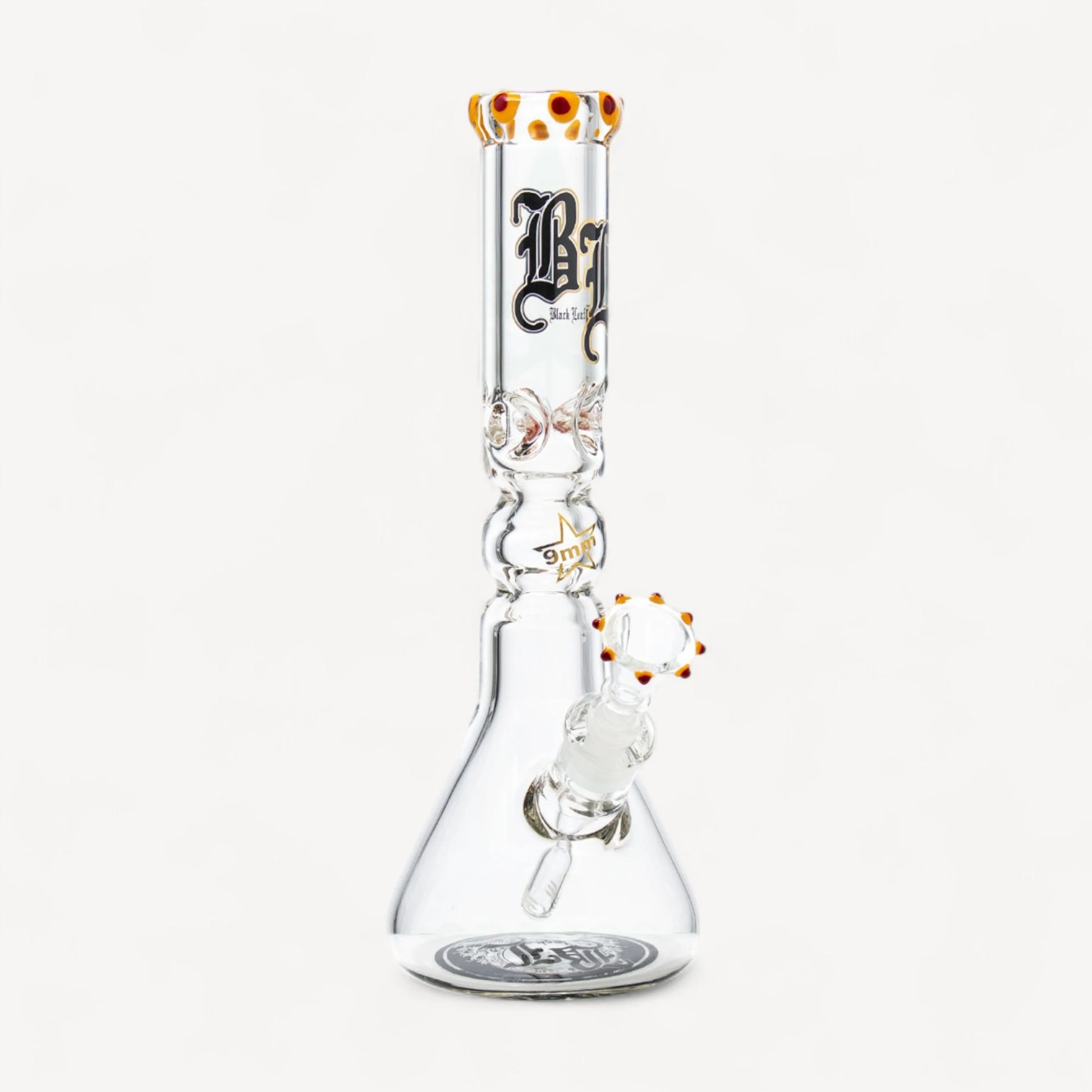 Black Leaf glasbong - 9mm glas