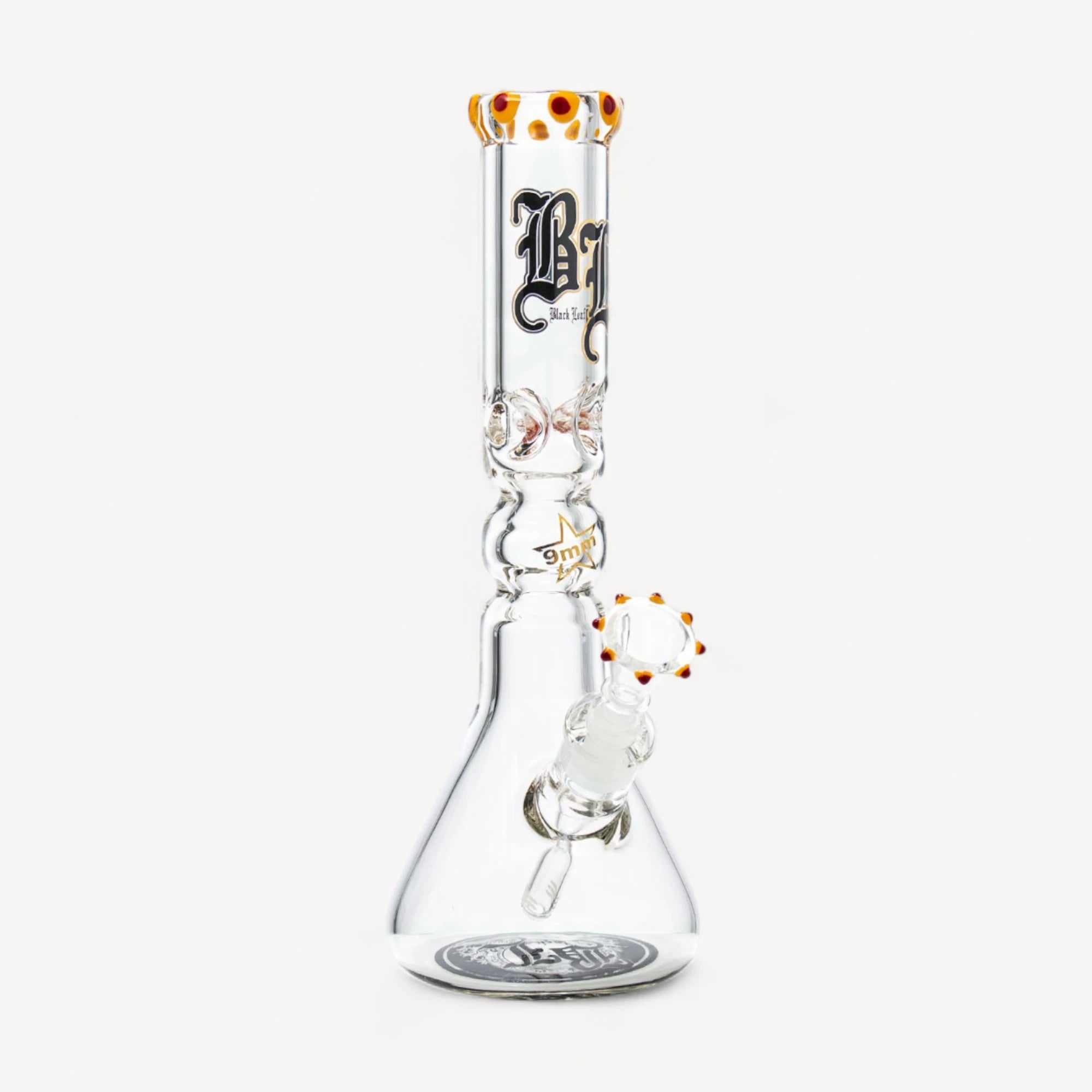 Black Leaf glasbong - 9mm glas