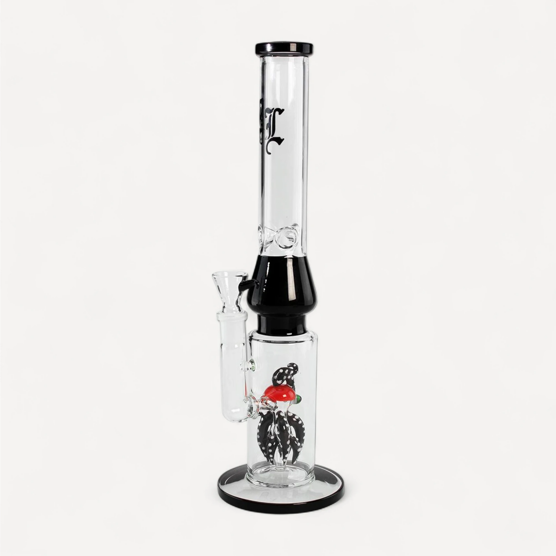 Black Leaf glasbong - Sort