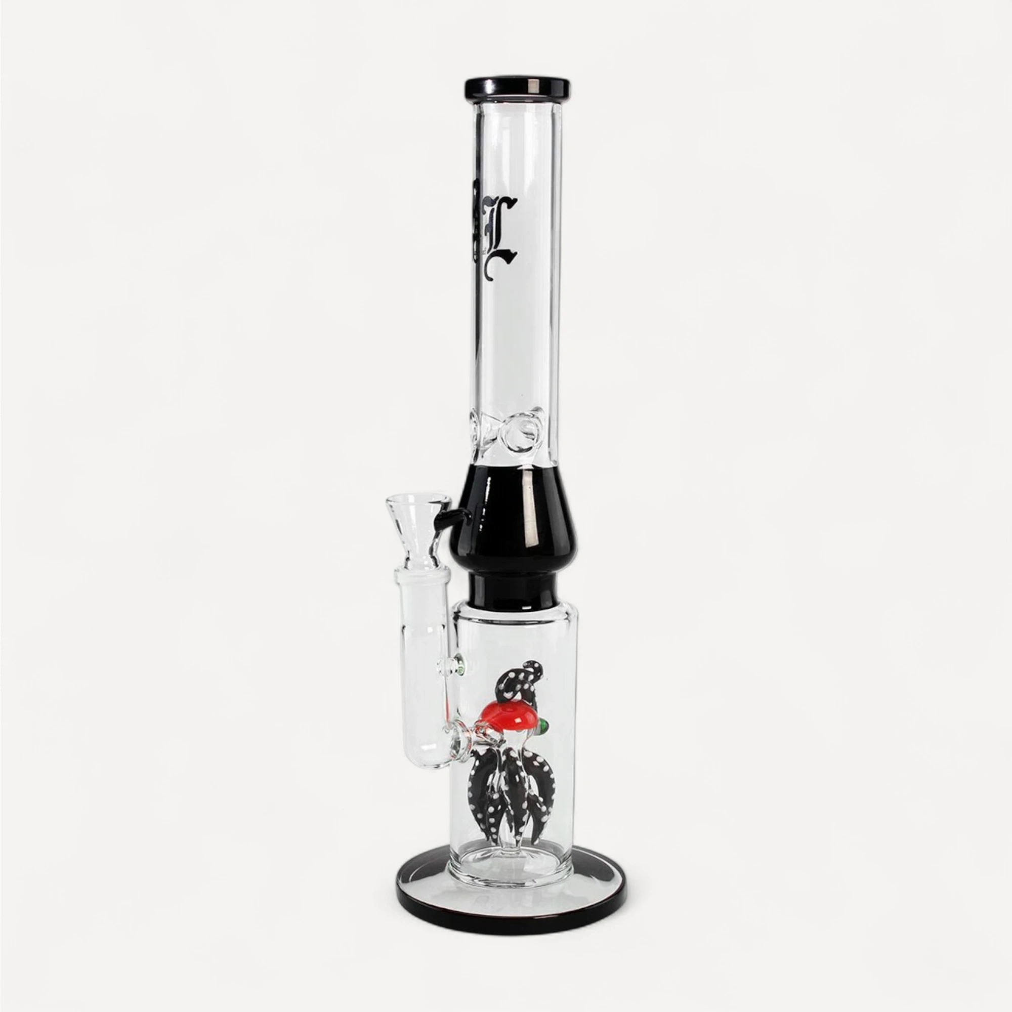 Black Leaf glasbong - Sort