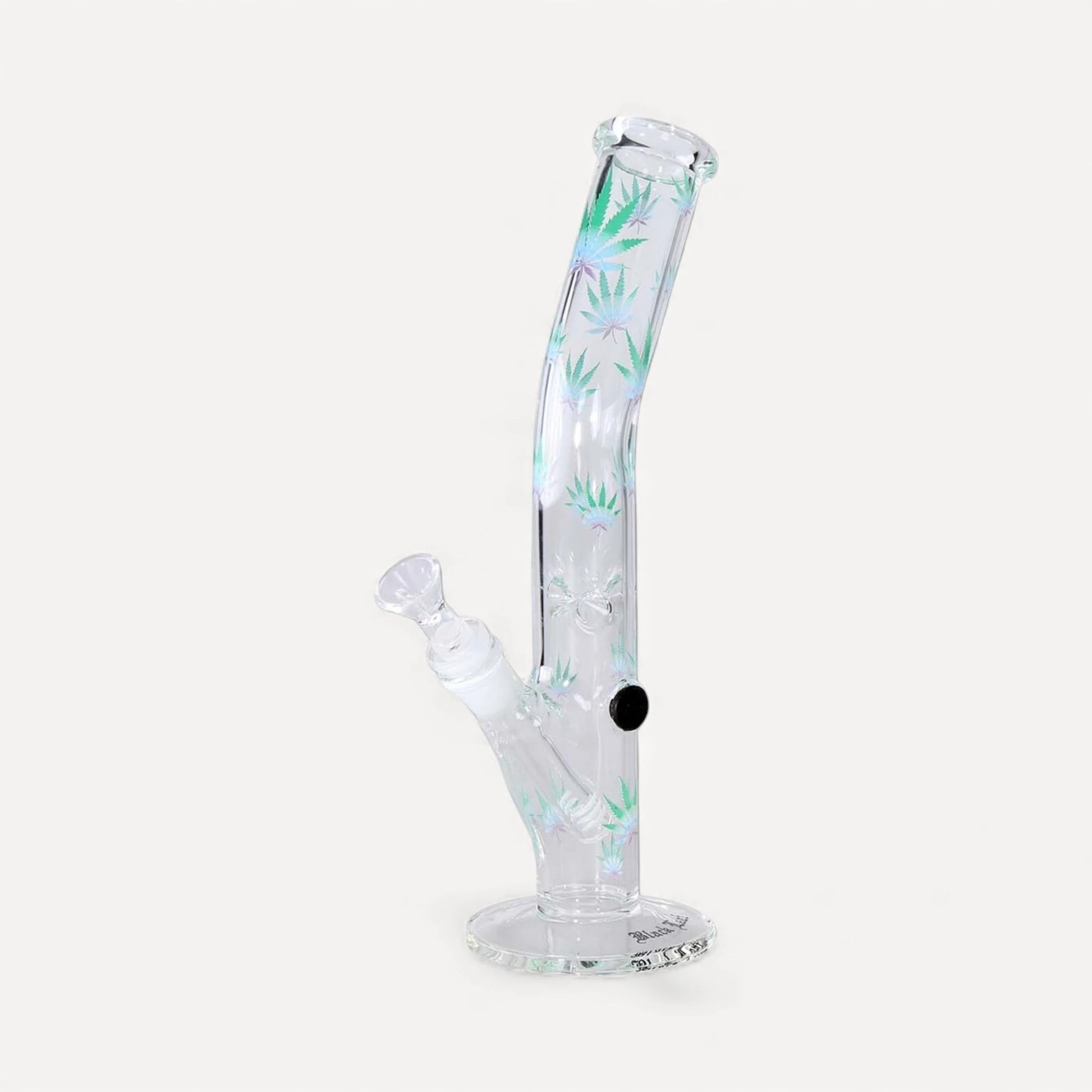 Black Leaf glasbong - farvede hampblade