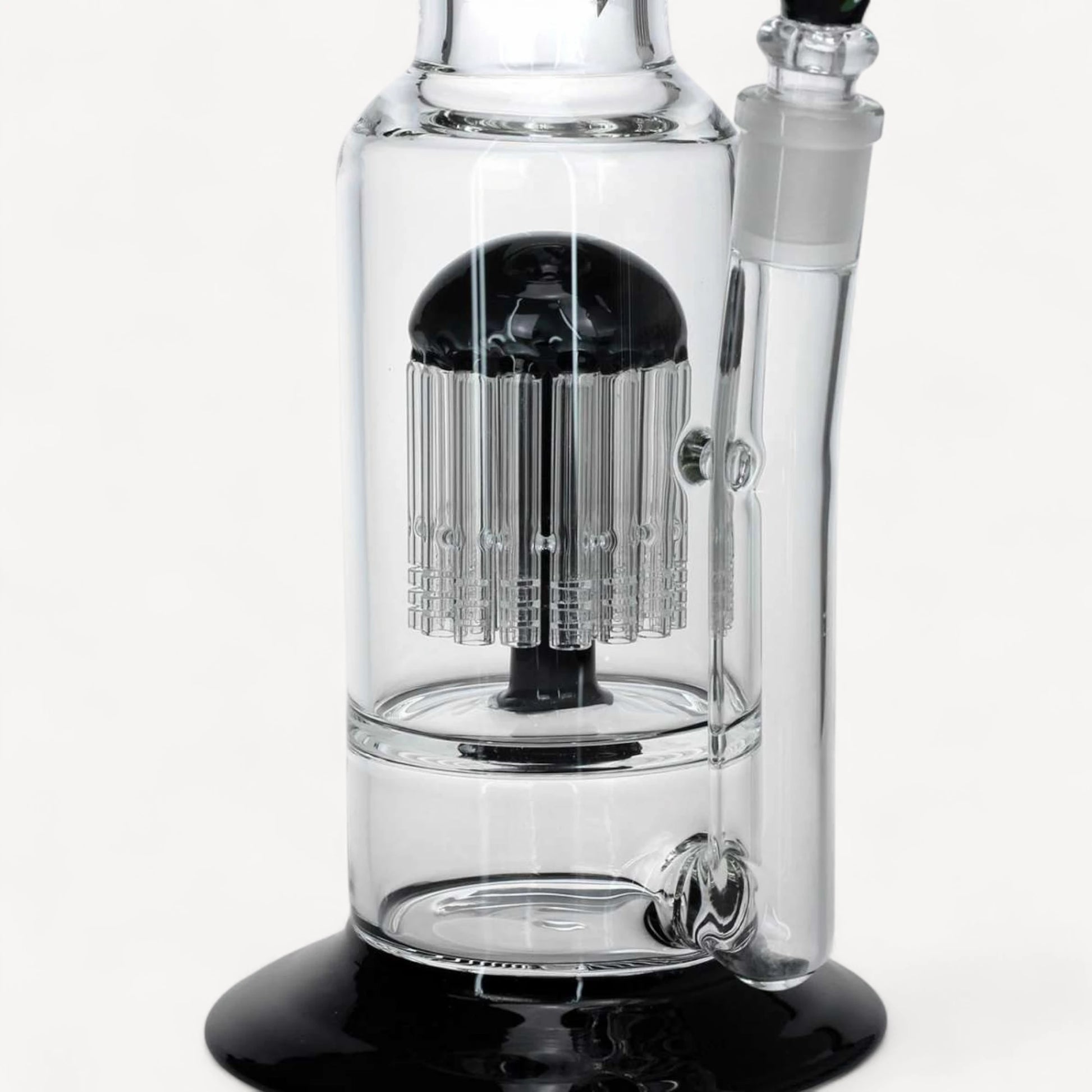 Black Leaf percolator glasbong - 7mm glas sort