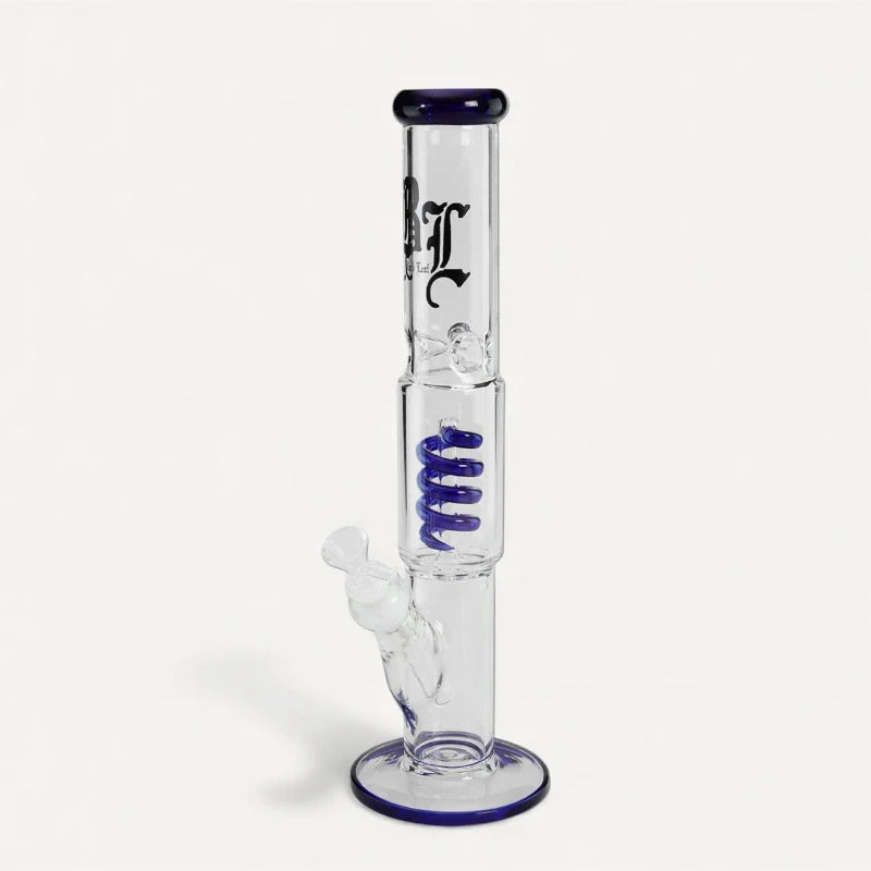 Black Leaf percolator glasbong – blå