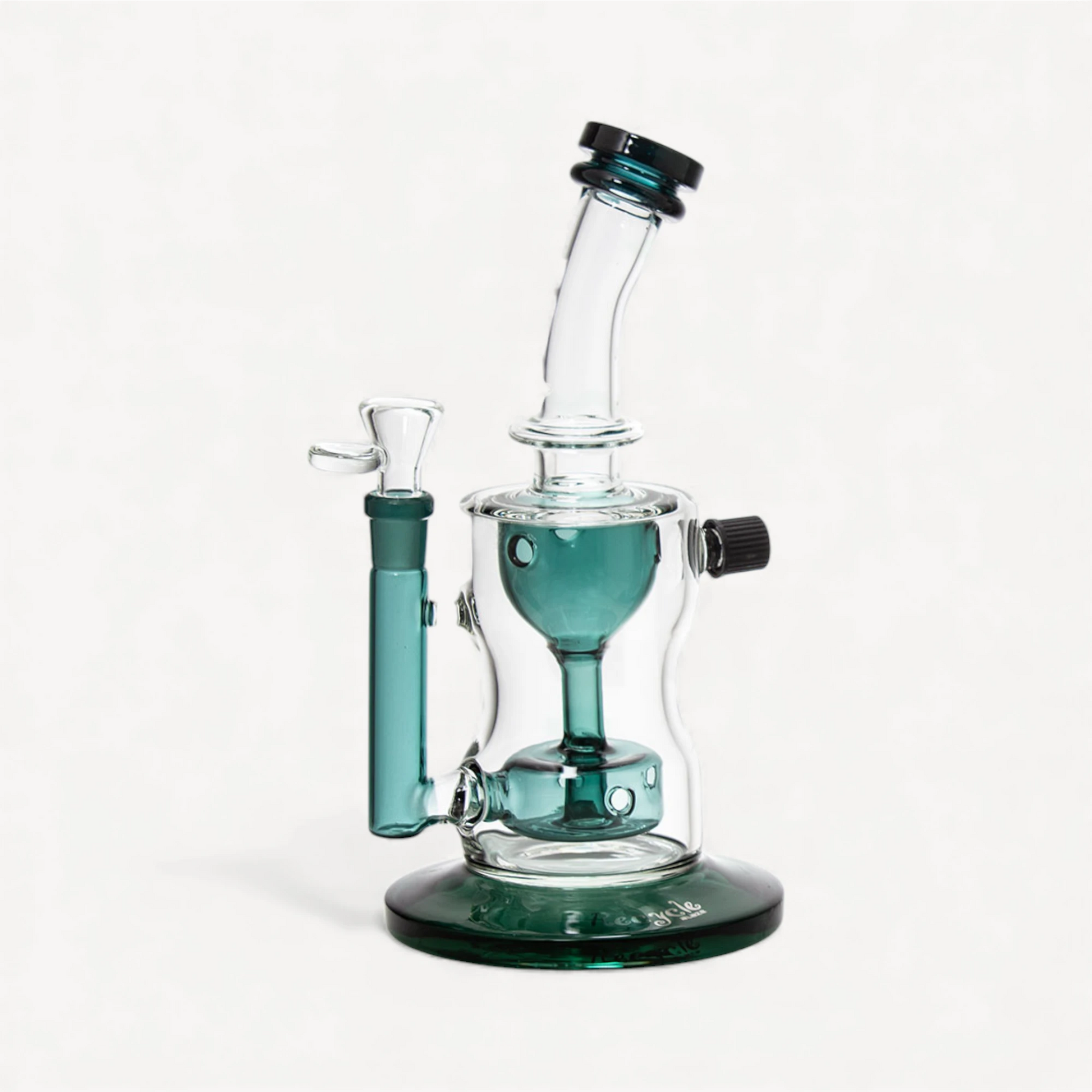 Black Leaf recycle glasbong - turkis