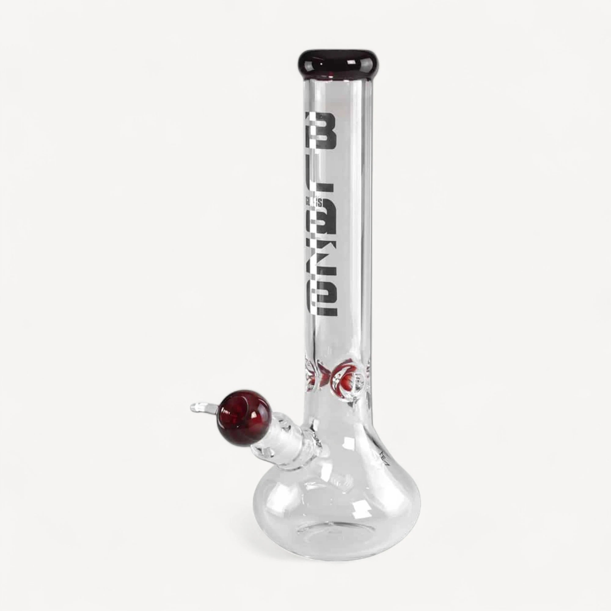 Blaze glasbong 9 mm - Mørkerød