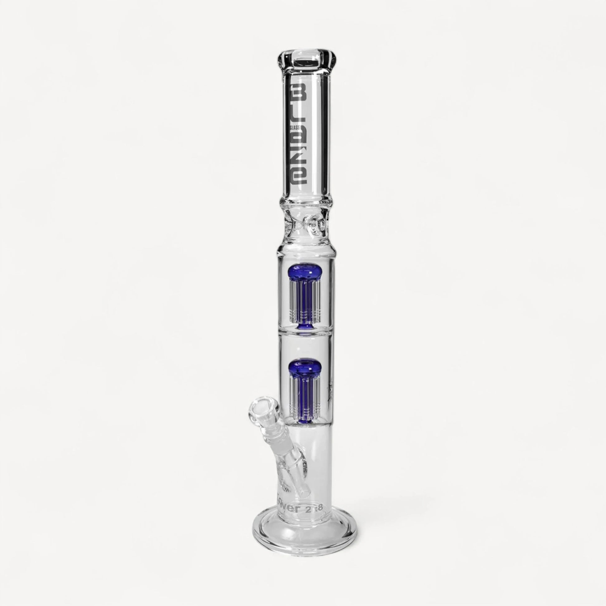 Blaze percolator glasbong - blå/klar