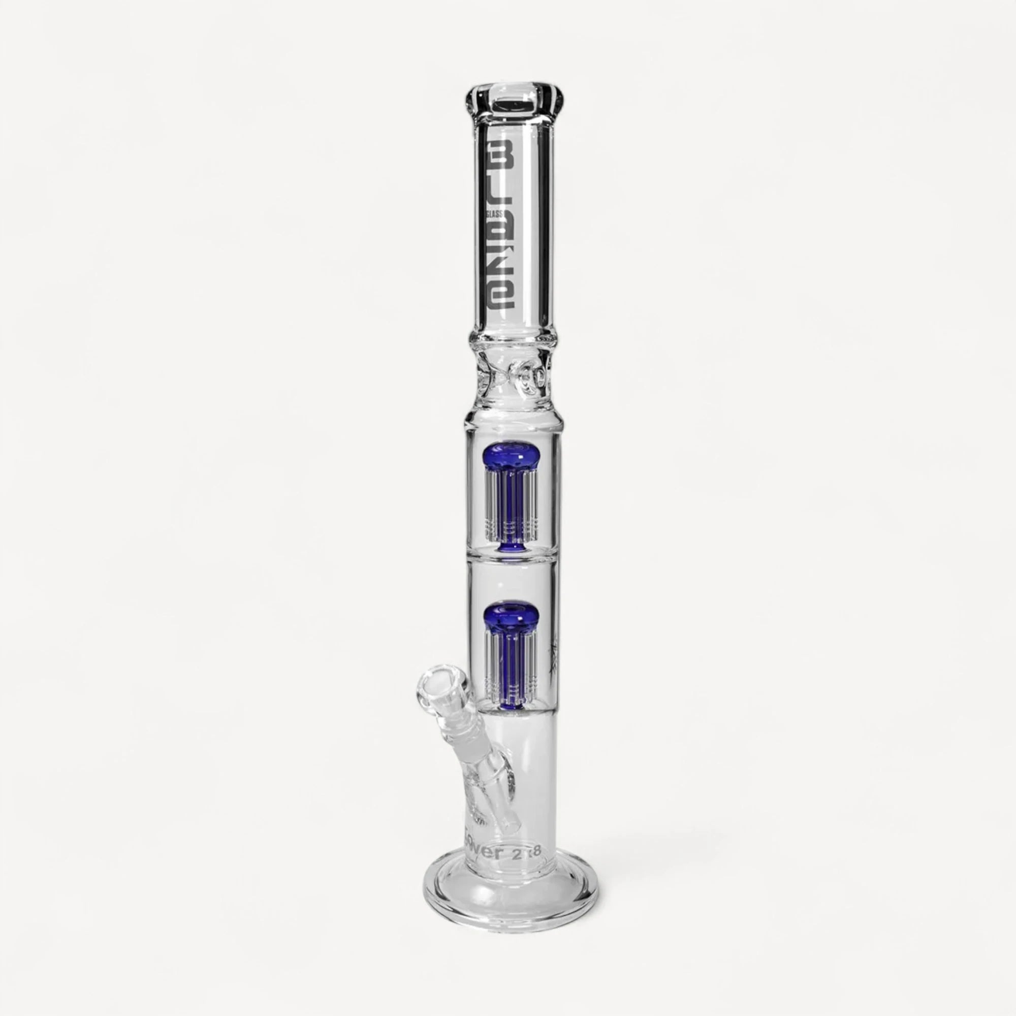 Blaze percolator glasbong - blå/klar