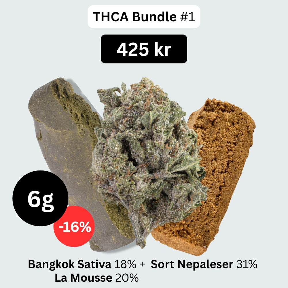 THCa Testpakke #1  – 3 Strains Bundle