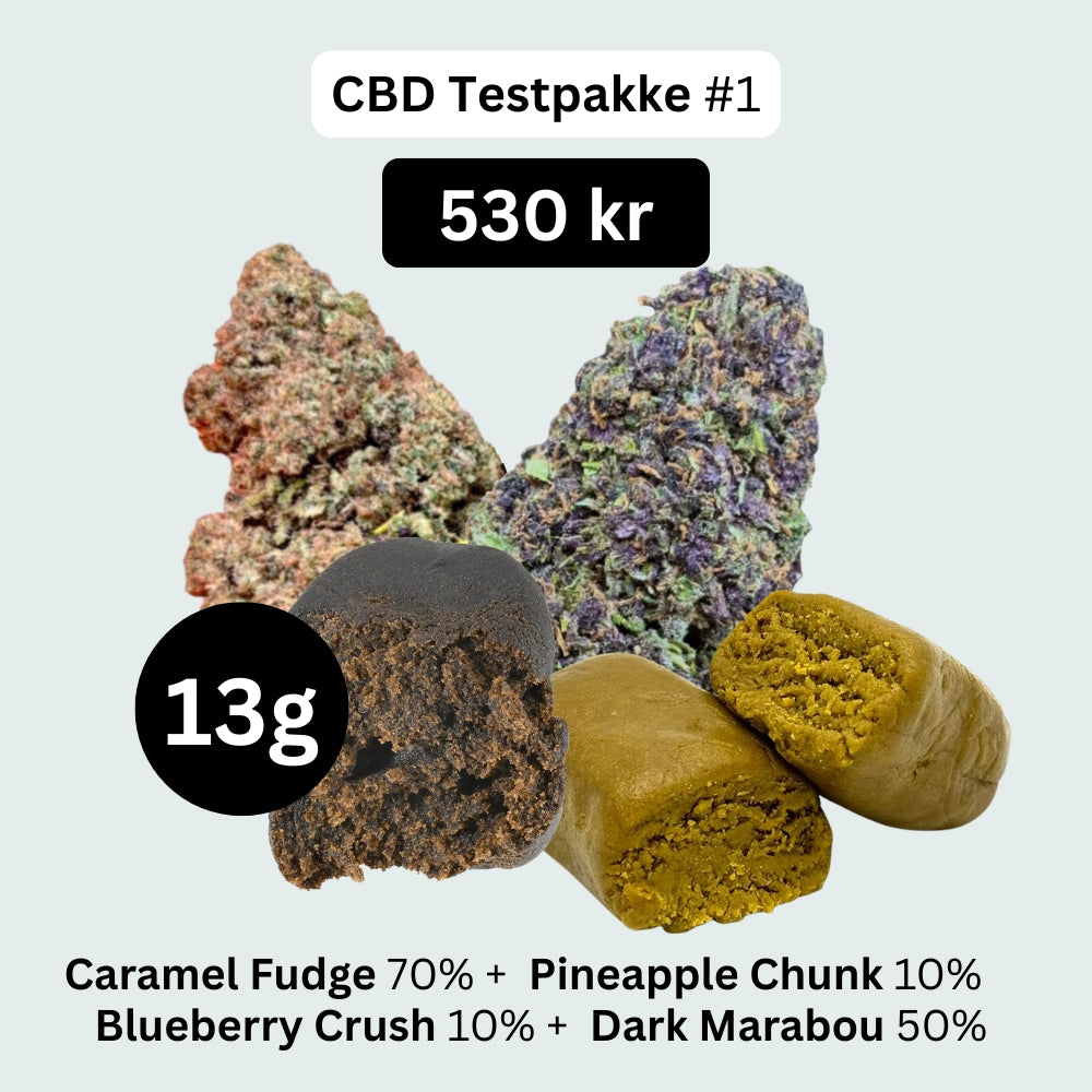 CBD Testpakke #1 – Hash & Topskud Mix