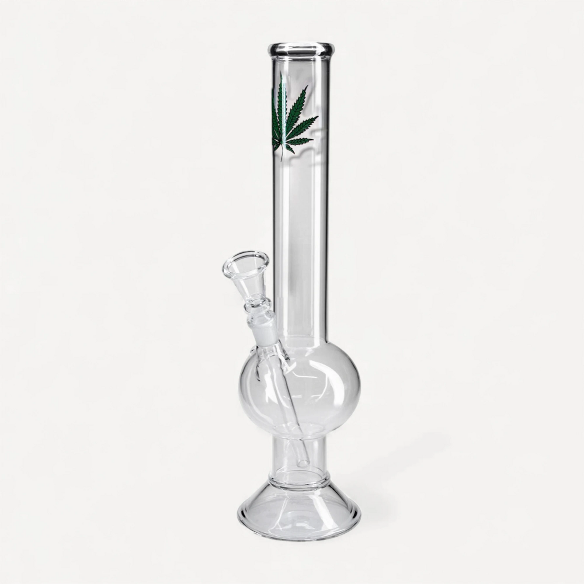 Glasbong - Hampblad motiv