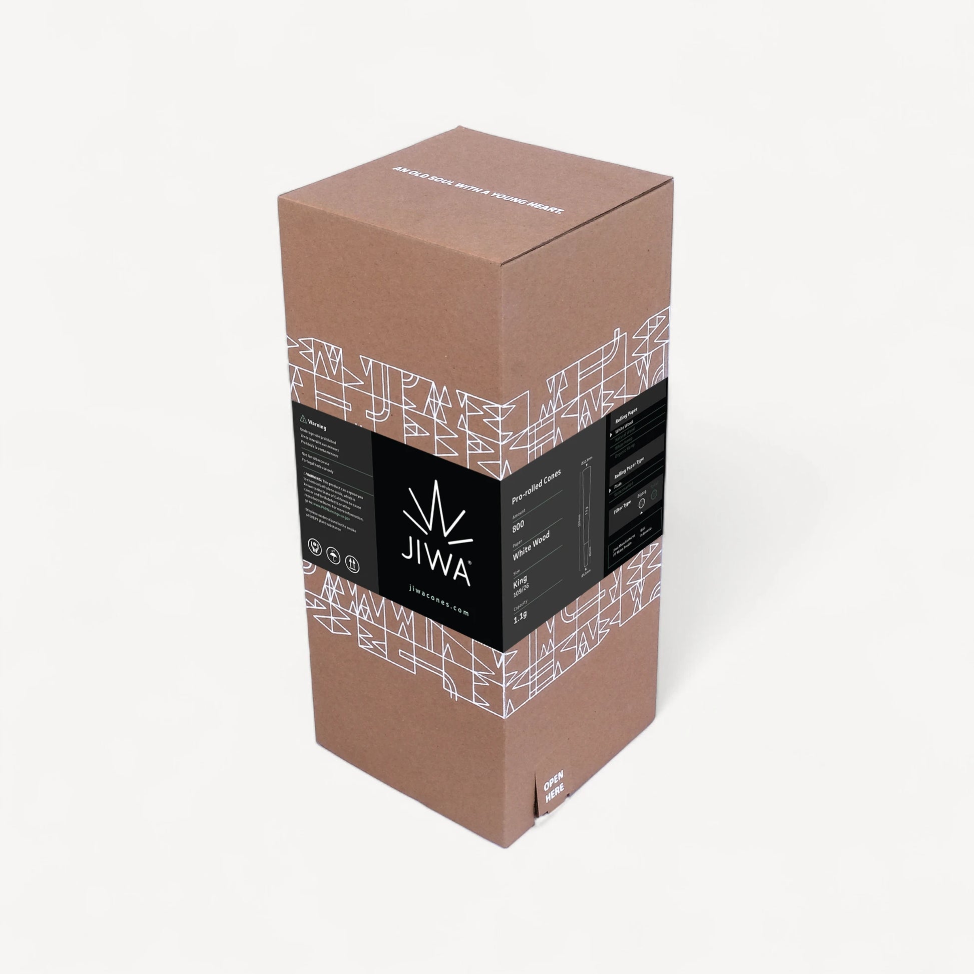 Jiwa Pre-rolled King Size White Wood - 800 stk.