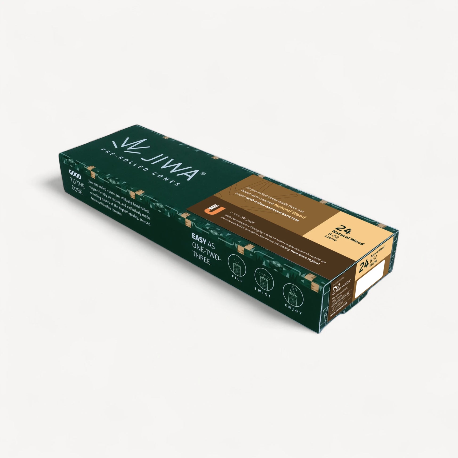 Jiwa Unbleached pre-rolled cones - 24stk.