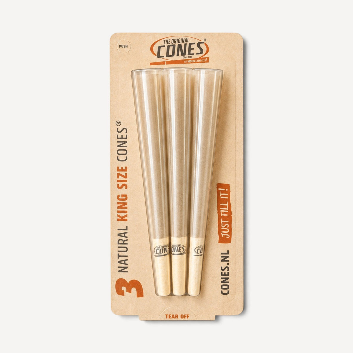 The Original - Natural King Size Cones 3 stk