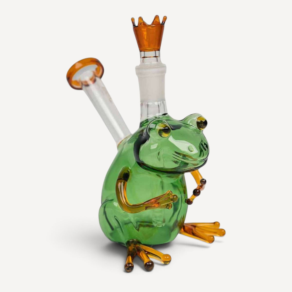 Black Leaf King Frog Glasbong - 15,5 cm