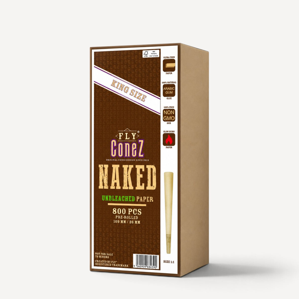 FLY – ConeZ King Size NAKED – 800 stk.