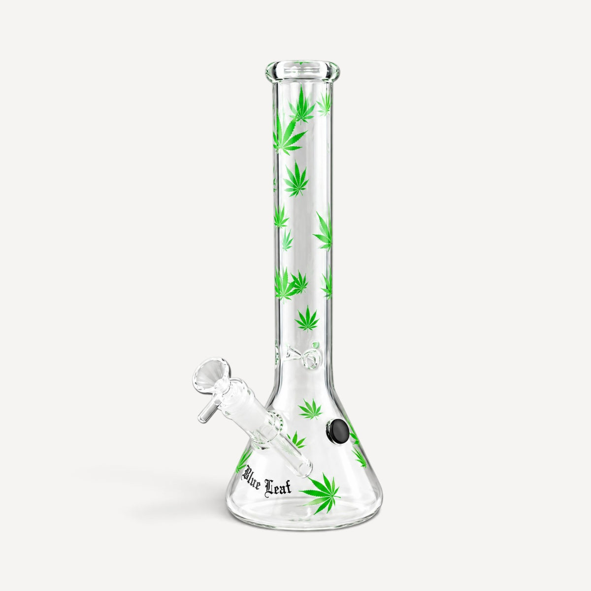 Black Leaf Beaker Bong – 30 cm