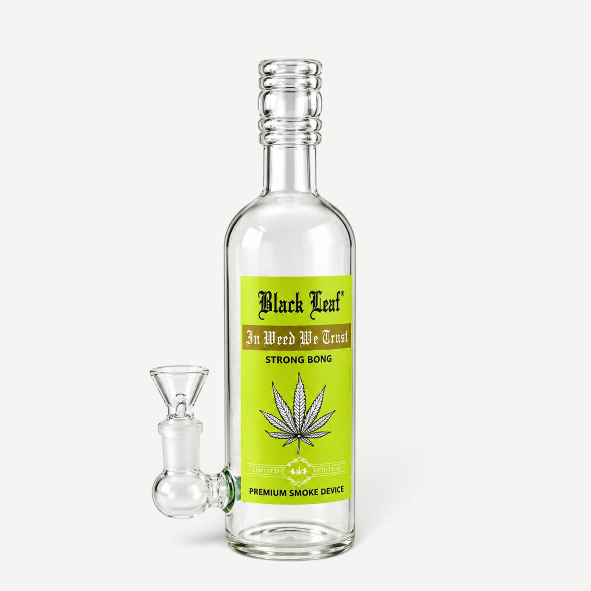 Black Leaf  – Beer Bottle Bong – 24 cm