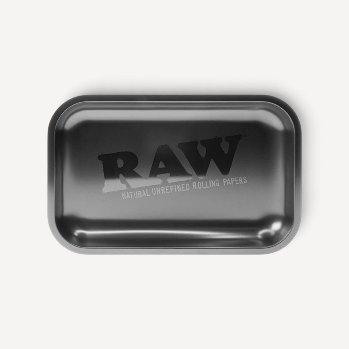 RAW – All Black Metal Rolling Tray – Small