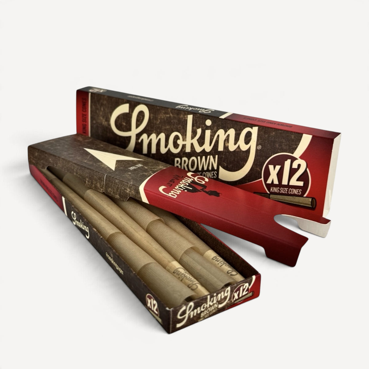 Smoking - Brown King Size Cones 12stk